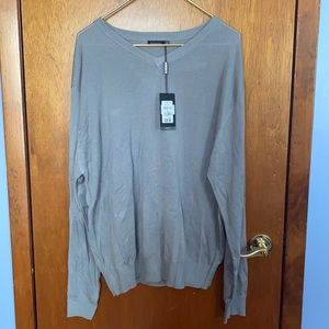 Men’s Grey Mock Long Sleeve XL